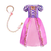 Children Girl Rapunzel Dress Kids Tangled Disguise Carnival Girl Princess-TB00856-Veeddydropshipping